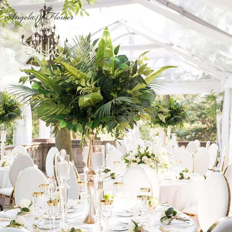 Woohome 150 Pz Foglie Seta Verde per Mestiere Fai Da Te, Decorazione Feste Matrimoni Giardini
