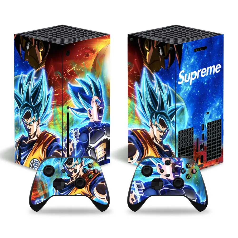 

Anime Dragon Ball Goku Skin Sticker Decal Cover for Xbox Series X Console and 2 Controllers Xbox Series X Skin Sticker Vinyl