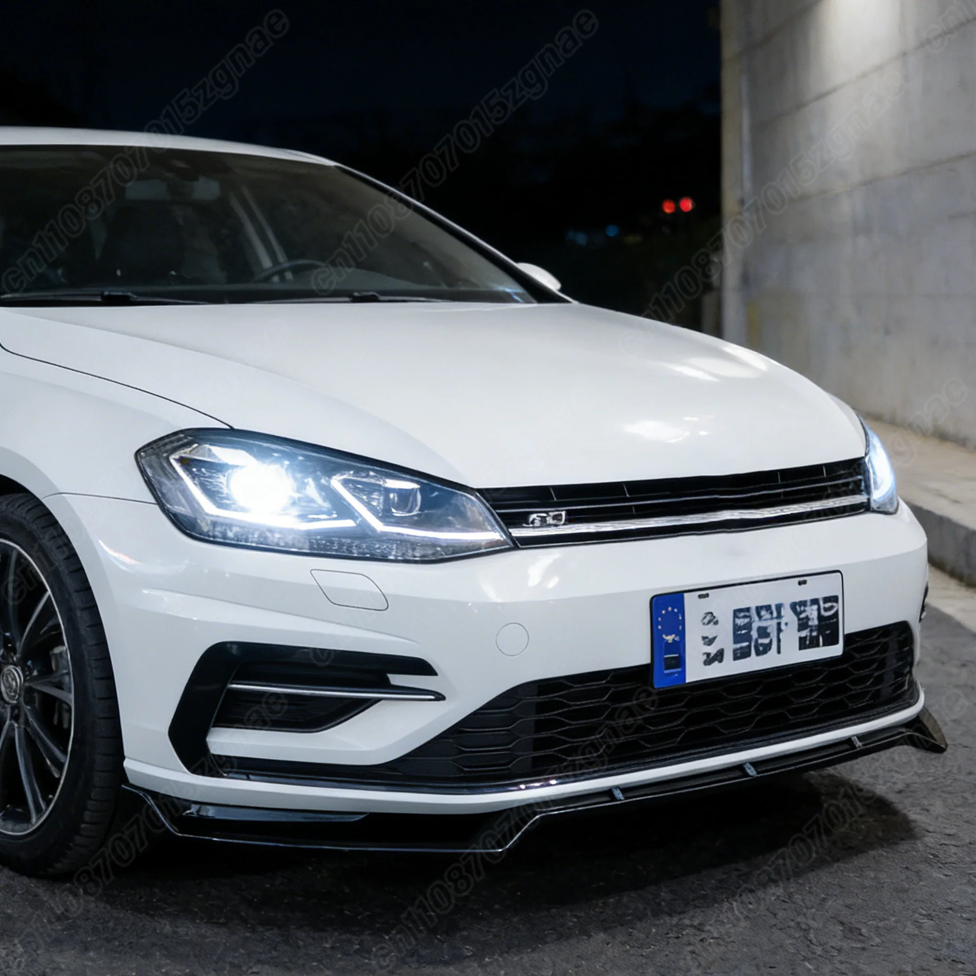 폭스바겐 골프 7 7.5 GTI GTD R R-라인 페이스리프트 2012 2013 2014 2015 2016 2017 2018 2019 자동차 프론트 범퍼 립 바디 개조 키트