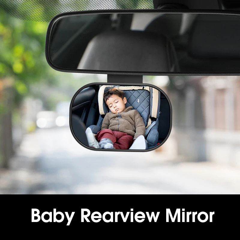 Baby-Autospiegel, 120-Grad-Weitwinkel, konvexer Spiegel, frei verstellbar, sicherer Monitor-Beobachtungsspiegel für Kinder auf der Rücksitz