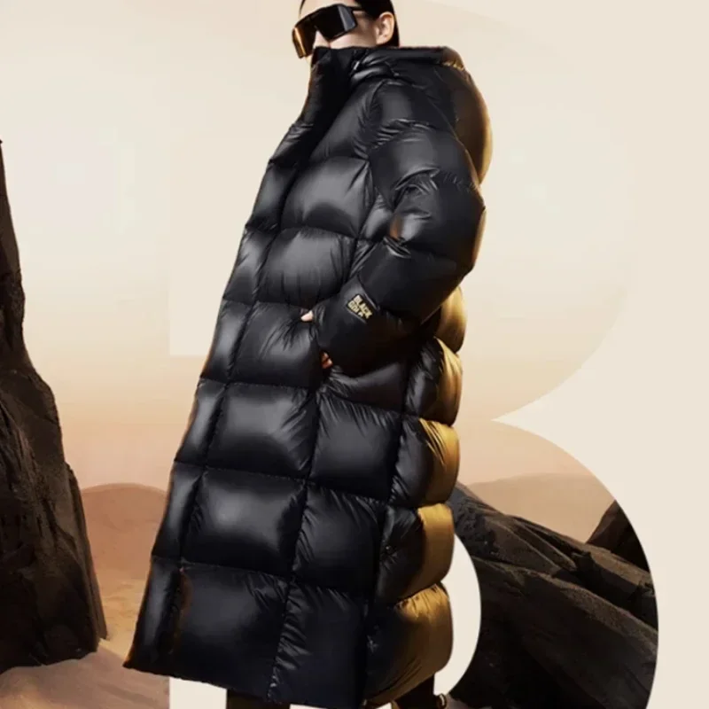 2023 New Women Down Jacket Winter Coat Female Medium Style Parkas All-match Outwear Hin Thin Self-cultivation Overcoat