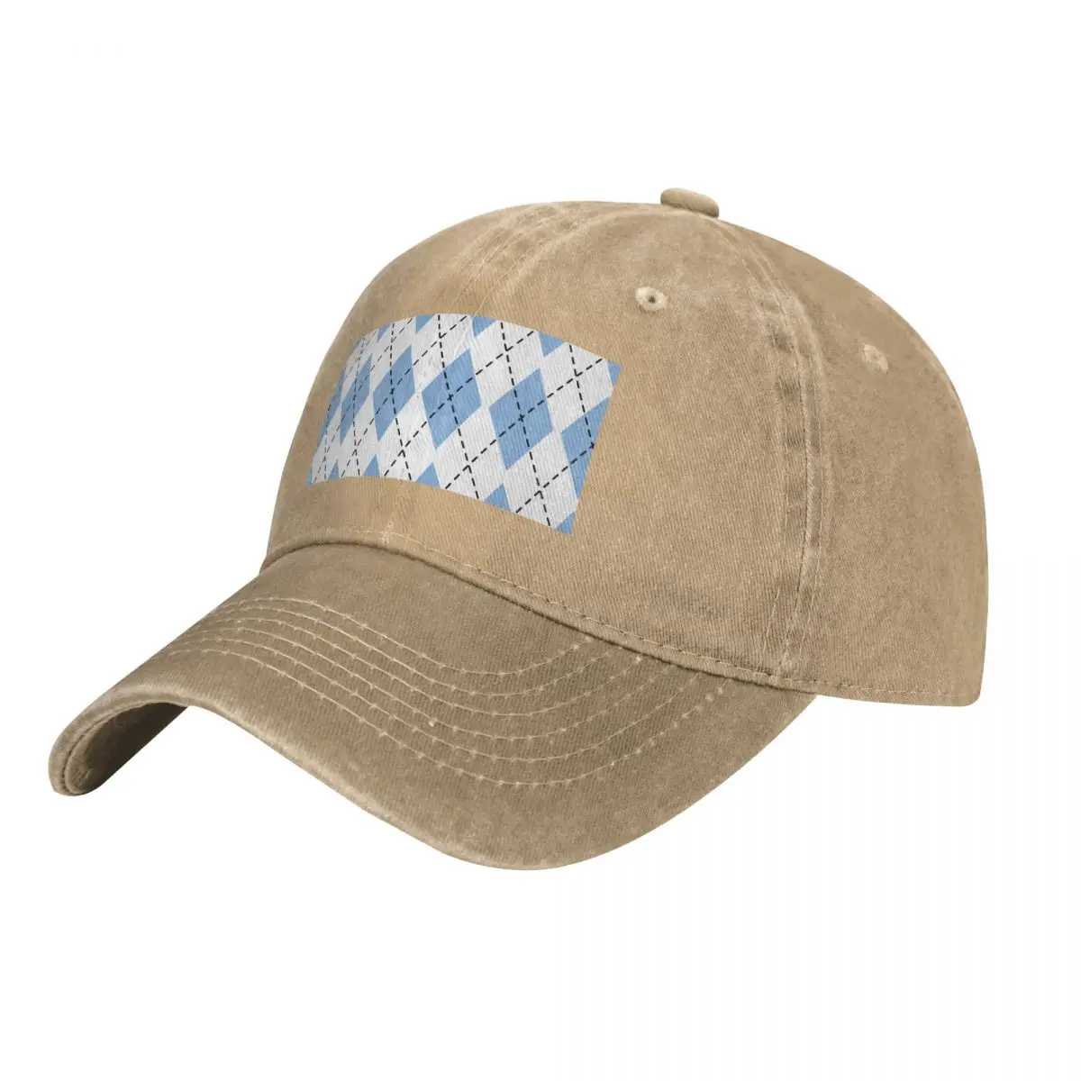 

Argyle Carolina Pattern Cowboy Hat Luxury Hat cute Military Tactical Caps Luxury Woman Cap Men'S