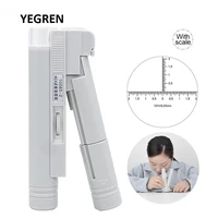 Portable Pocket Microscope 40X 80X 100X 150X White Mini Magnifier Reading Scale Foldable Magnifying Loupe with LED Illuminated 1