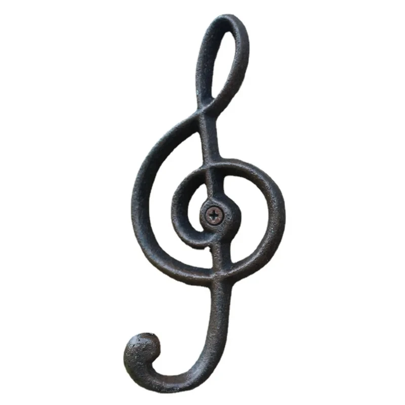 European crown retro cast iron forged coat hook coat decoration wall decoration outdoor home metope decoration accessories