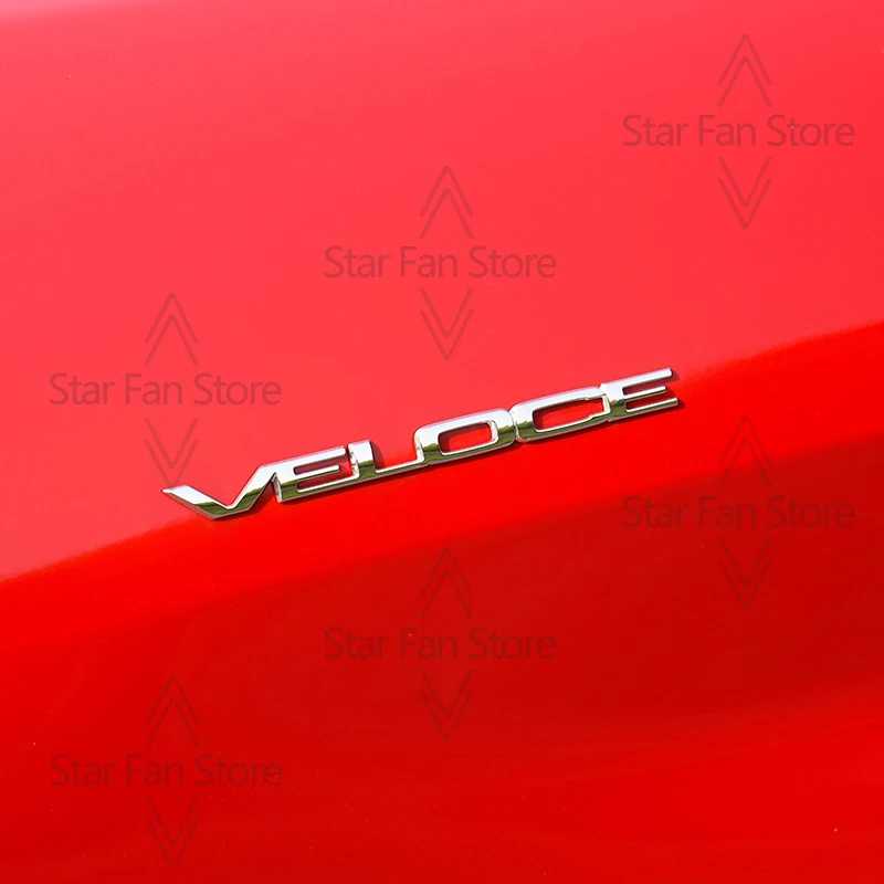 Premium Metal VELOCE TI 3D Car Emblem Decal Sticker