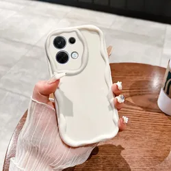 Clear Wave Soft TPU Phone Case for OPPO Reno16 FS 5G (NYW white)