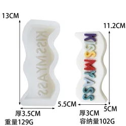I Love You 3D Embossed Silicone Candle Mold - Romantic Gift & Decor (KISSMYASS)