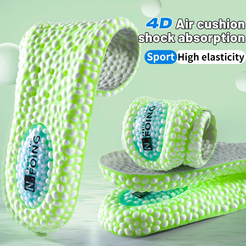 Description Picture 5 of itemNew High Elastic Soft Memory Foam Sport Insoles for Shoes Boost Shock Absorption Breathable Running Accessories For Soles
