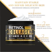 Crème pour le visage au collagène rétinol pour hommes, soin hydratant, éclaircissant, rides lisses, raffermissant, soins pour la peau 6