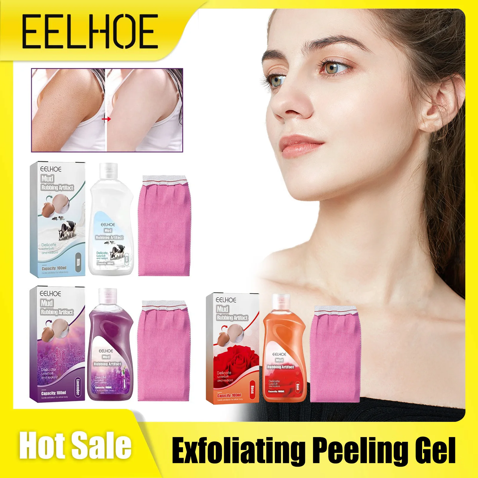 

Exfoliating Gel Deep Cleaning Remove Exfoliate Cutin Refreshing Moisturize Smooth Whitening Nourishing Rubbing Peeling Scrub Mud