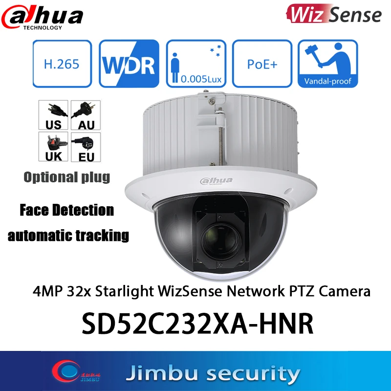 Dahua – caméra de surveillance PTZ IP wifi hd 2MP/SD52C232XA HNR, Zoom  optique 32x, détection faciale, suivi automatique, Original, anglais |  AliExpress