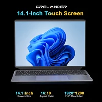 CRELANDER 2 in 1 Laptop Intel N100 14 Inch 2K Touch Screen DDR5 16GB Windows 11 RGB Keyboard Tablet Pc Mini Laptops Notebook 2