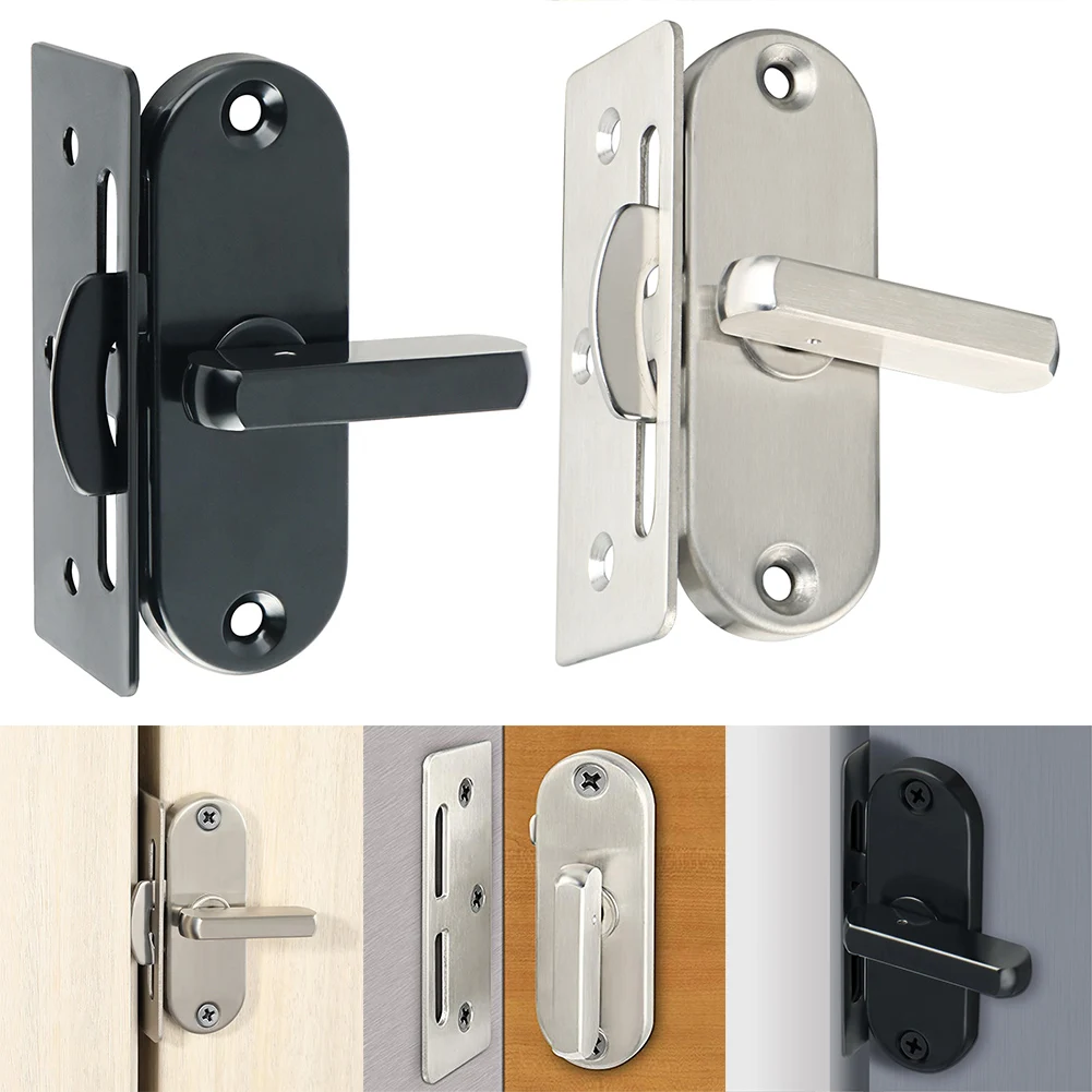 90 Degree Hasp Latch Lock Sliding Door Hook Lock Barn Lock Aluminum Alloy Wooden Door Window Lock Sliding Door Hook Lock