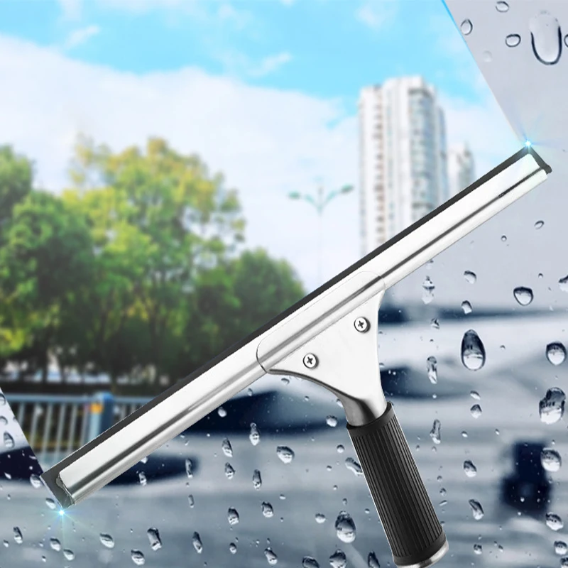 Glass Cleaning Squeegee Window Wiper Window Cleaning Tool Rubber Blade for Bathroom Shower Home Car dining table Glass Cleaning 3