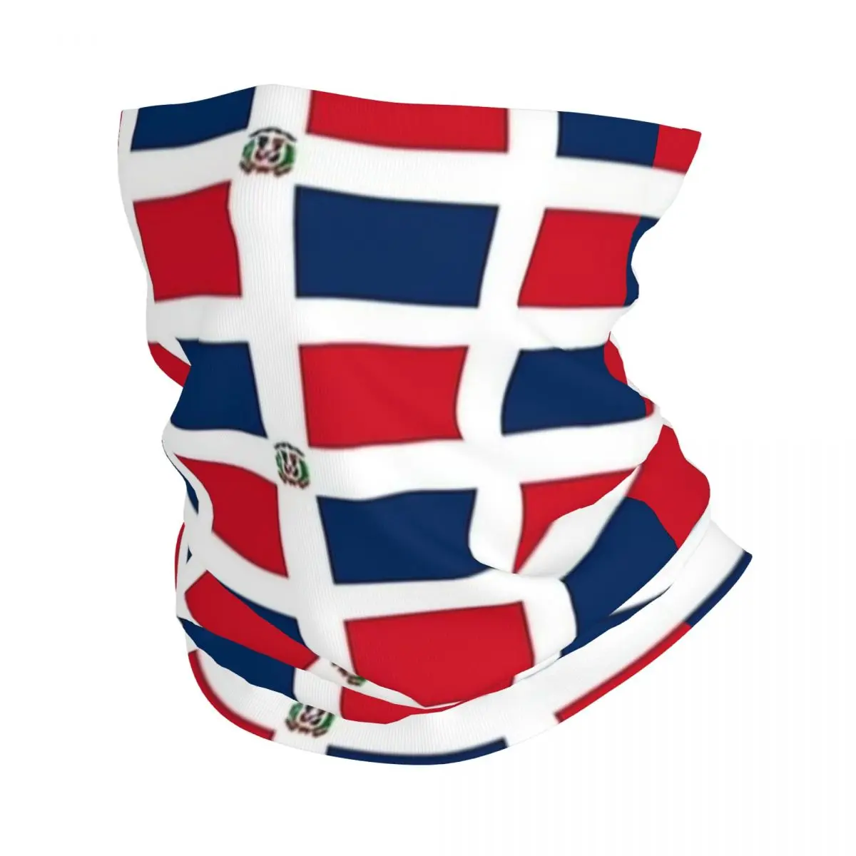 

Dominican Republic Flag Bandana Neck Gaiter Balaclavas Magic Scarf Multifunctional Cycling Fishing Unisex Adult Breathable