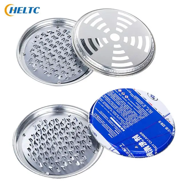 1Db Szúnyog Tekercs Tartó Tálca Keret Biztonságos Fém Kerek Állvány Tányér Hordozható Spirál Borító Füstölő Rovarriasztó Véletlenszerű