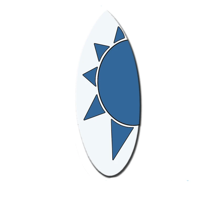 Surf board in Surfing 2021 New style Blue with White color surfboard EPS+Epoxy+Fiberglass cloth 127*52*2CM