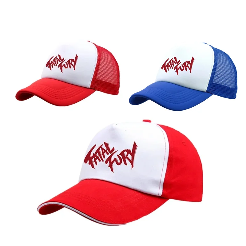 Street Game KOF Fatal Fury Terry Bogard Coser King of Fighters Baseball Cap Cosplay Sports Boxer Adjustable Hat Prop Gift