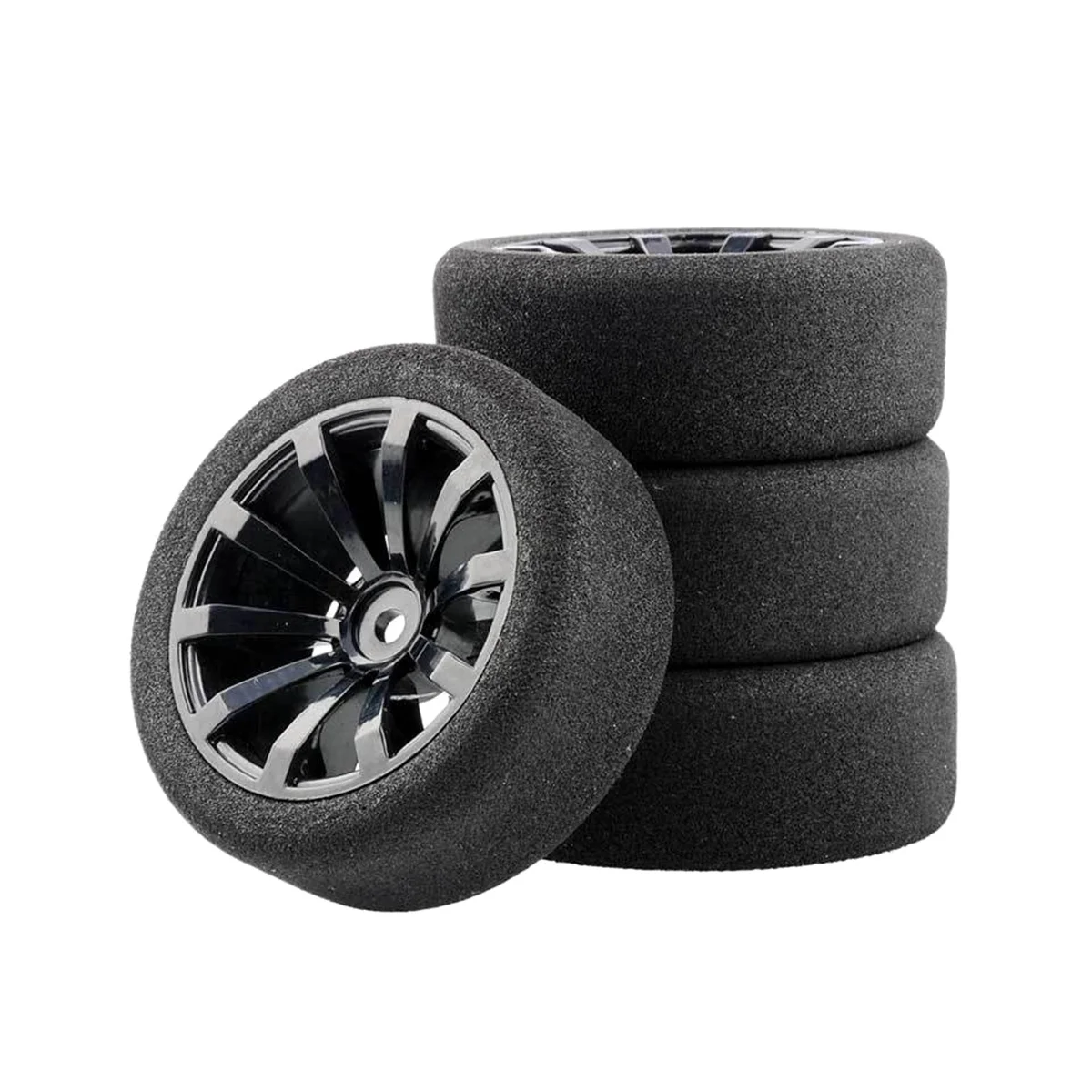 Per Il 1/10 Rs4 Kyosho Fw06 Sakura D4 Flat Sports Car Tt02 Simulazione Flat Sports Car Sponge Tire Racing Tire, Nero