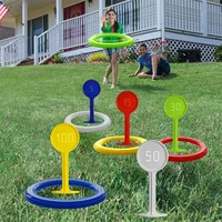 Plastic Ring Toss Game for Kids Outdoor Toss Ring Toys for Lawn and Beach Outdoor Yard Games Gifts Carnival Party Favors