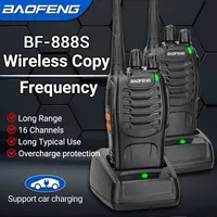 2/4pcs Baofeng BF-888S Pro Walkie Talkie Long Range Wireless Copy Frequency UHF Portable USB charger Ham Radio for Hunting 2