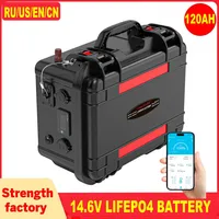 Batterie Lifepo4 12v 100ah 120Ah 200Ah 300Ah 6000+ cycles, batterie rechargeable avec BMS intégré et Bluetooth pour solaire, camping-car, sondeur de poissons 4