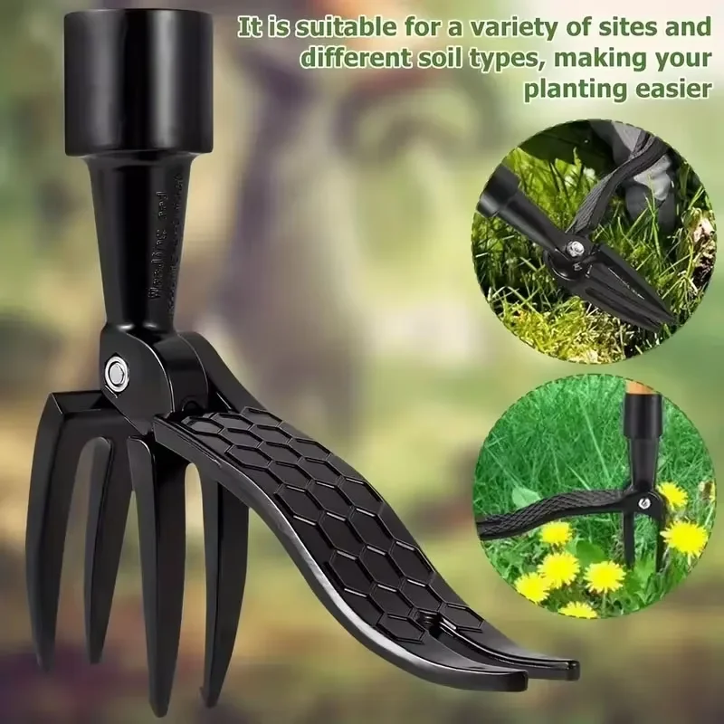 Weed Puller Stand-up Weeder Weeding Tool for Gardening Claw Handle Weed Remove Tool for Lawn Yard Garden Without Bending Kneeing 2