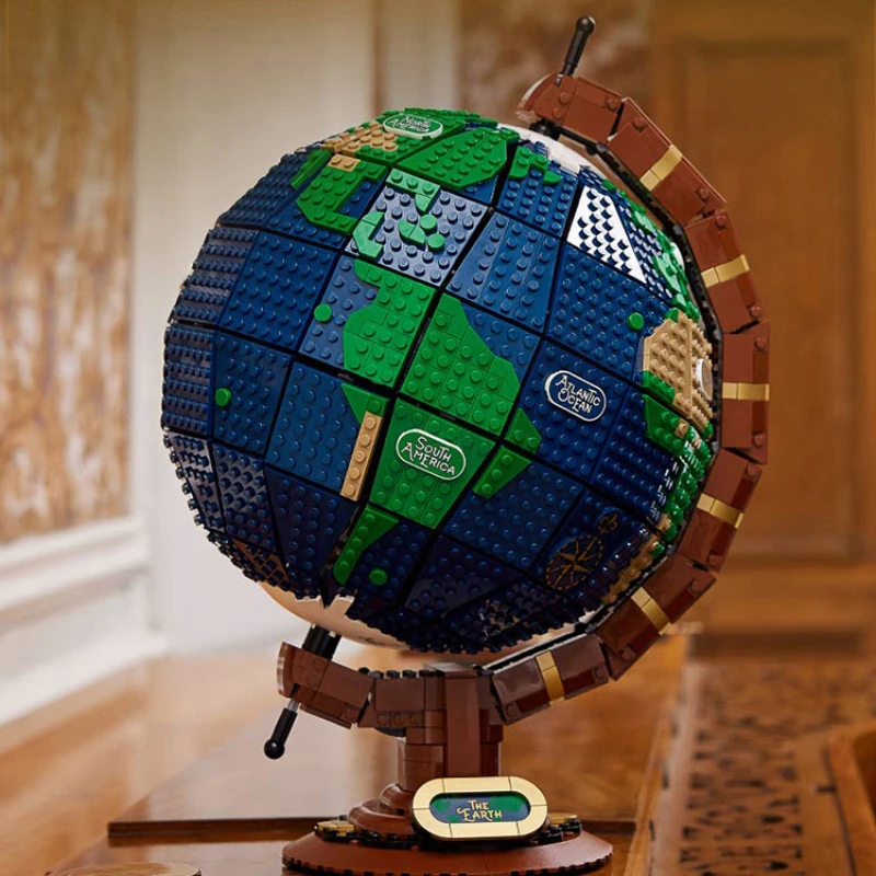 

New World Earth Instrument Creative Model Decoration Building Blocks Difficult Assembling Toys for Boys and Girls