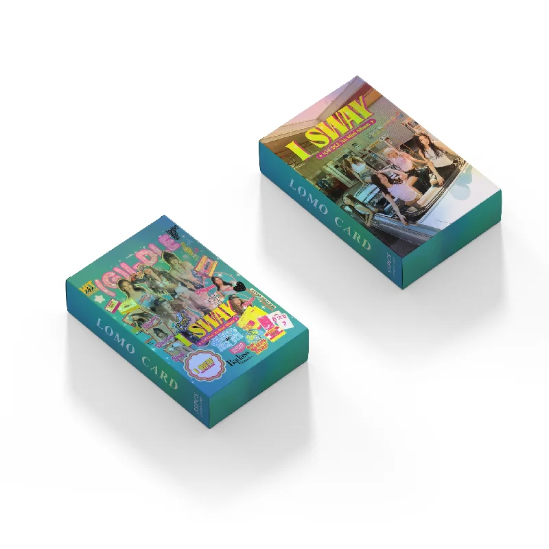 Kpop Idol (G)I-DLE I SWAY Lomo Laser Card 55Pcs/Set Photocards GIDLE MiYeon Minnie YuQi ShuHua HD Printd Postcards Fans Gift