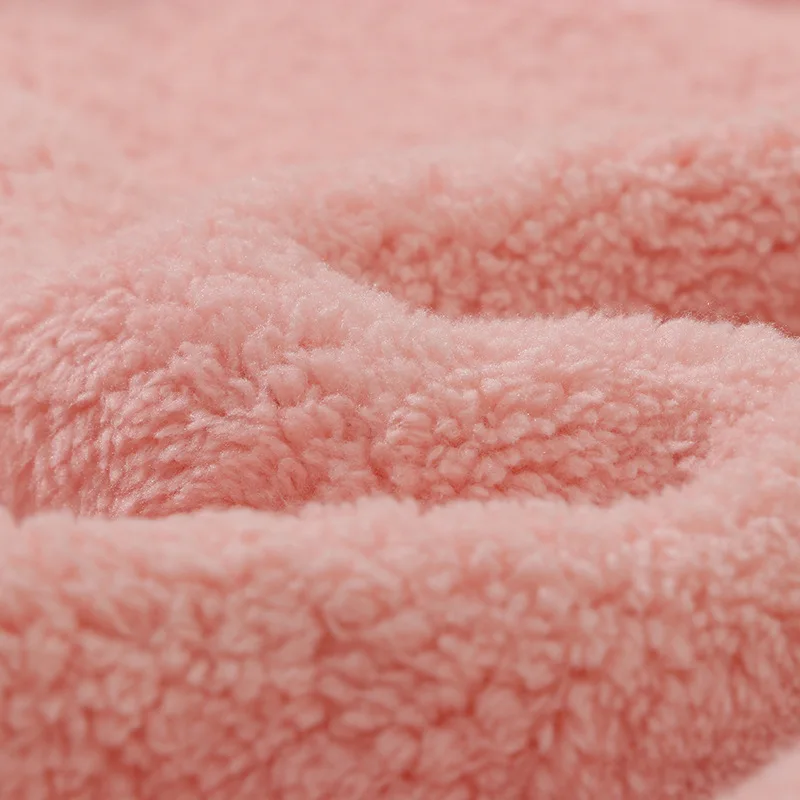 Boys Girls Bathrobes Winter Flannel Thick Robes Towel Pajamas Gown Mom Dad Family Home Clothes