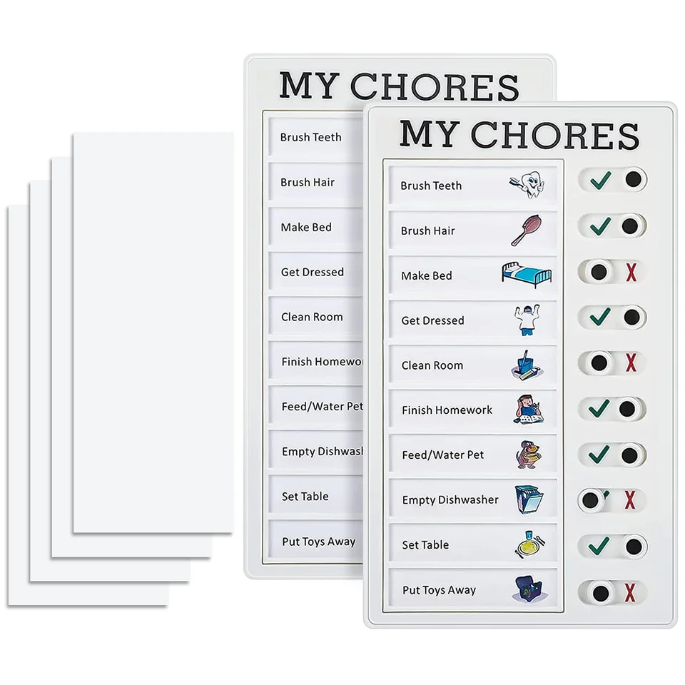 Kit Crianza Positiva Rutinas 3 Piezas Tablero Lista De Verificacións, Tabla  Tareas Diarias Niños Con Pizarra Tareas Y Recompensas, image size:960x960