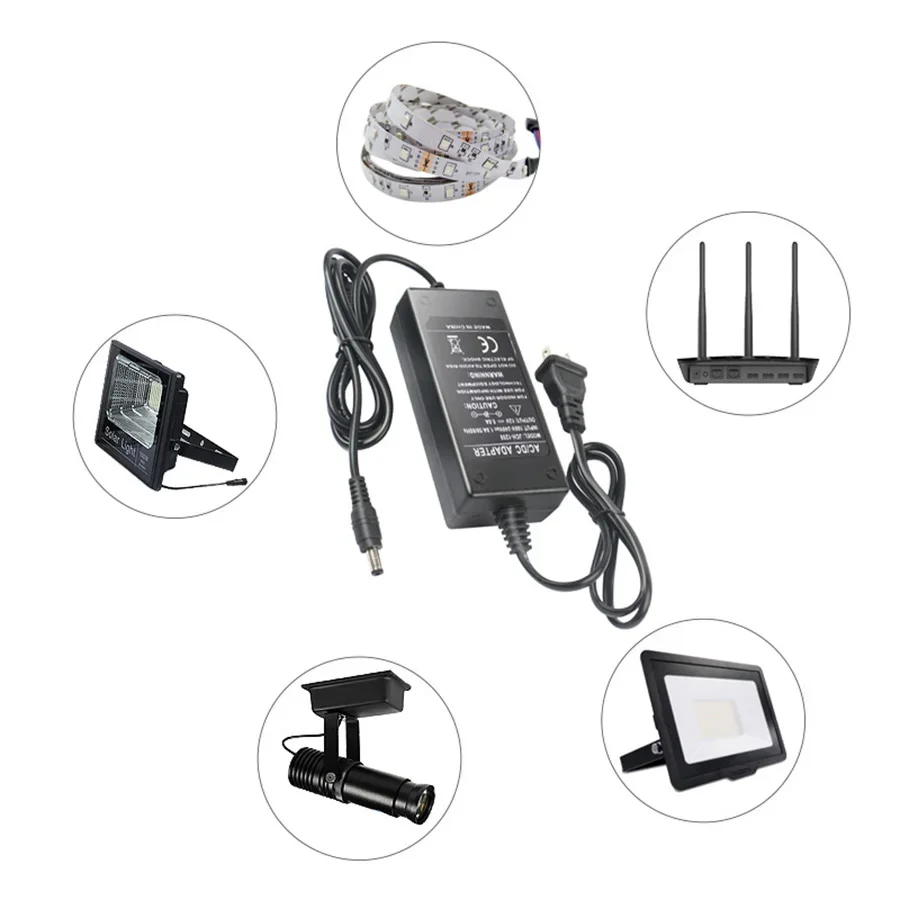 12V 4A 5A 전원 공급 장치 변압기 220V 12V 어댑터 12 V 6A 소스 1A 2A 3A 8A Led 스트립 용 Led 드라이버 변환기 충전기
