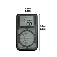 Télécommande universelle A/C avec boutons fluorescents, télécommande de climatiseur Compatible avec tous les principaux climatiseurs 6