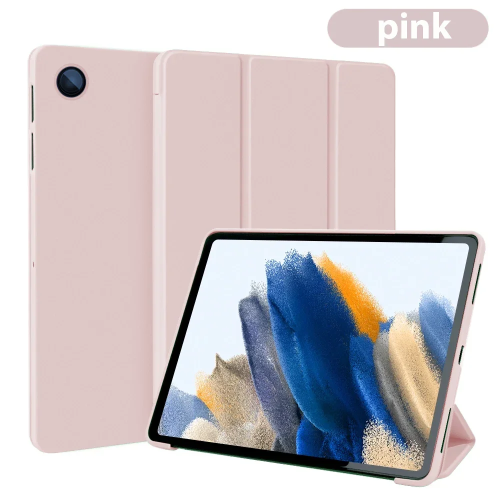 Premium Tri-Folding Magnetic Leather Tablet Case, TPU Protective Cover