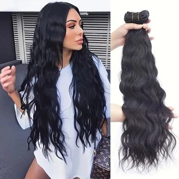 Natural Wave Bundles 100% Human Hair Extensions Malaysian Natural Water Wave Human Hair Weaving Remy Raw Virgin Hair 3 4 Bundles 1