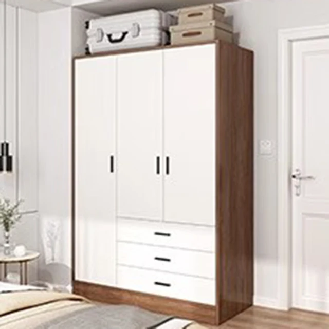 Wooden Open Closet Storage Organizer Bedroom Partitions Wardrobe Shelf Minimalist Space Saving Guarda Roupa Furniture For Room