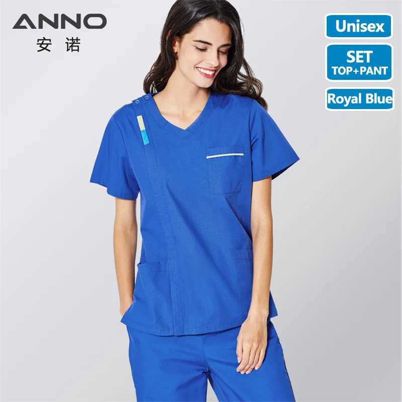 ANNO-طقم تمريض للرجال والنساء ، زي تمريض ، ملابس ز...