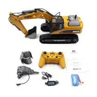 1/14 HUINA 580 RTR Metal RC Excavator Radio Control Truck Car Vehicle Smoke Battery  Outdoor Toys For Boys Gift TH18060-SMT2 2
