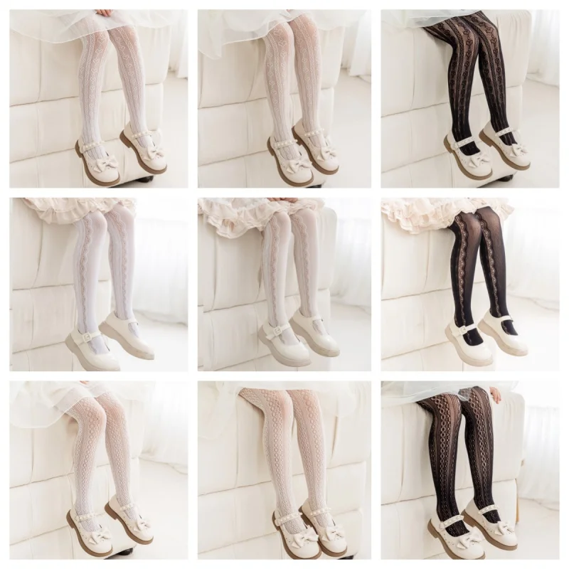 Kids Girl Tight Floral Lace Sweet Princess Pantyhose for ...