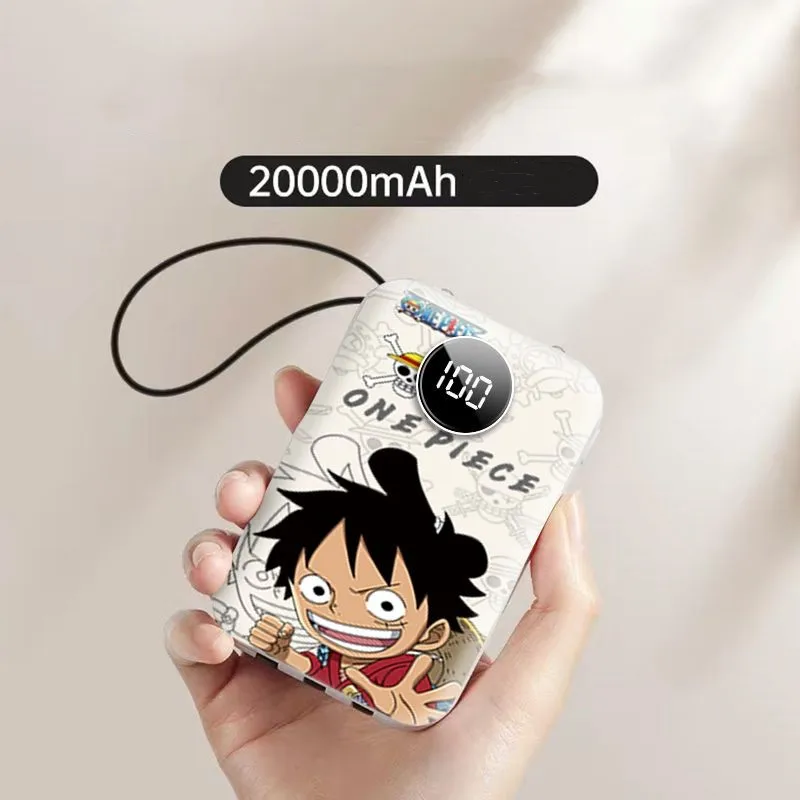 Kartun Anime One Piece Power Bank 20000Mah kapasitas besar beban