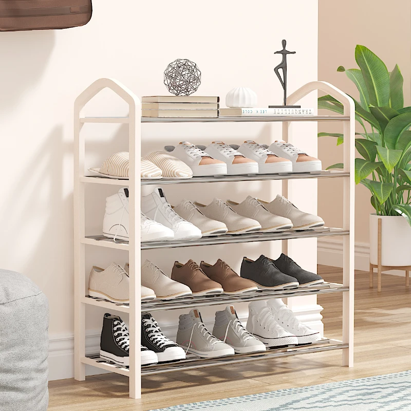 Luxury Metal Shoe Rack Storage Rack Entryway Small Minimalist Shoe Rack White Multi Layer Armarios De Dormitorio Prateleiras