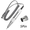 5 PIN Electric Nail Drill Pen Handle File Polish Grind Machine Handpiece Manicure Pedicure Tool Nail Drill Accessories 1