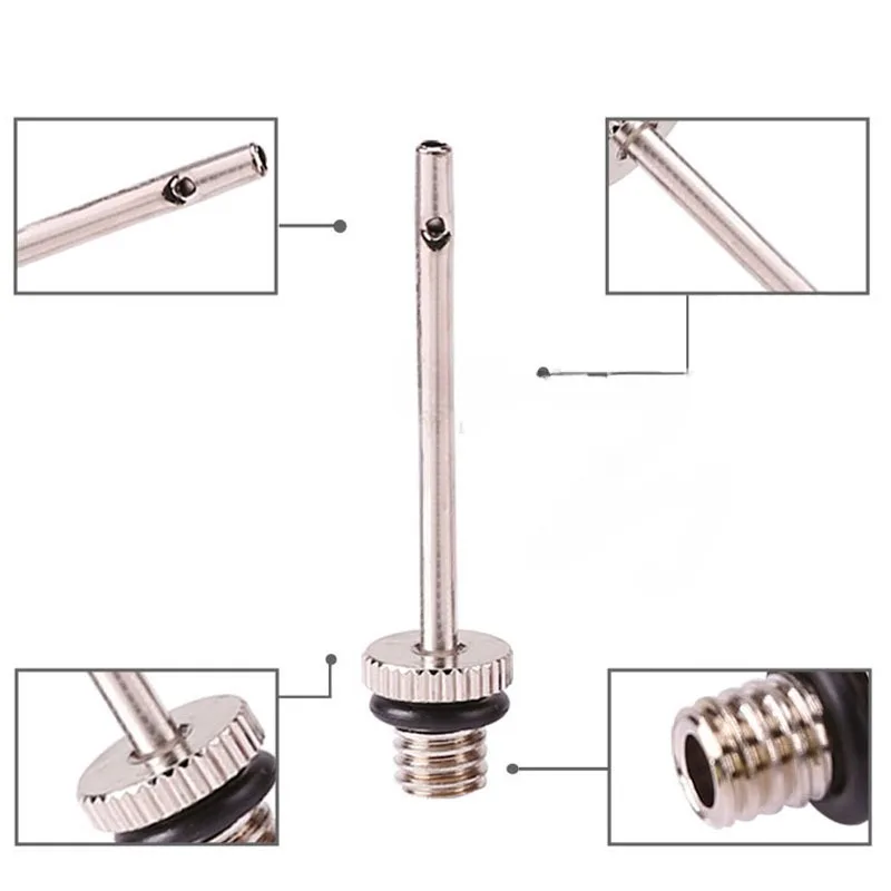 5/10/20pcs Sport Ball Inflating Pump Needle For Football Basketball Soccer Inflatable Air Valve Adaptor Stainless Steel Pump Pin 3