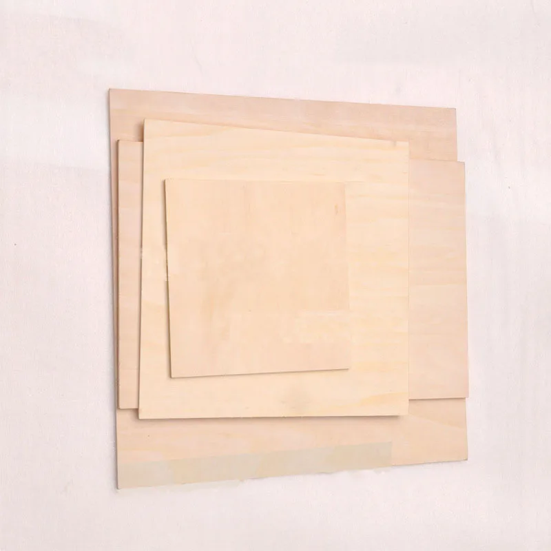 10pcs Aviation Model Board 1.5/2/3/4/5/6/8/10mm Basswood Plywood Sheet DIY