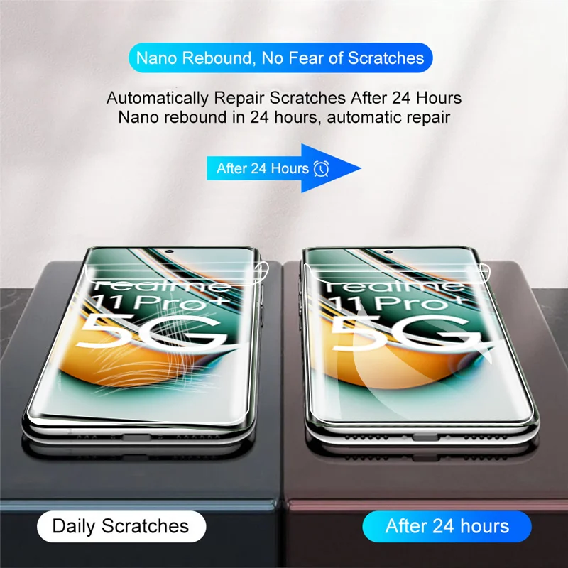 realme 11 pro Hydrogel Film For realme 10 pro plus Screen Protector Realme 9i 8i 8 9 pro plus protector hidrogel For realmi 10 Clear lamina hidrogel realme11 Accessories Not Glass realme 11 pro plus