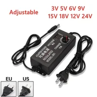 220V To 5V 9V 12V 24V Power Supply 1A 2A 3A 5A Universal AC DC Adjustable Power Supply Adapter Display Screen Voltage Regulated - Image 2