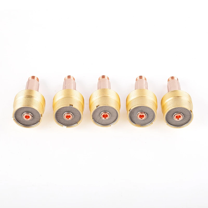 2/5Pcs 1.6/2.4/3.2/4.0mm Large Gas Lens Collet Body 45V116 45V64 995795 45V63 For TIG WP17/18/26 Welding Torch Kit gold solder paste