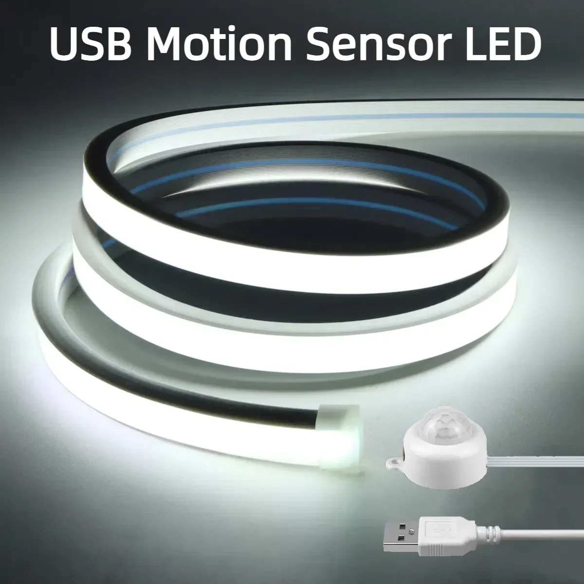 รูปสินค้า ไฟ LED แถบ USB ตรวจจับการเคลื่อนไหว สำหรับบันได