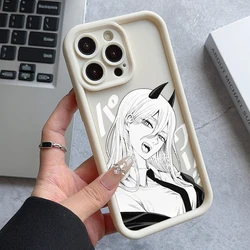 Chainsaw Man Power Soft TPU Phone Case with Ladder Lens Protection Cover - iPhone 14 (JTW - C2409055J1)