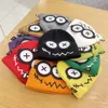 Cute Unisex Cuff Beanie Cap Cartoon Big Eyes Pattern Candy Color Knitted Hat Warm Ear Protection Hat 1